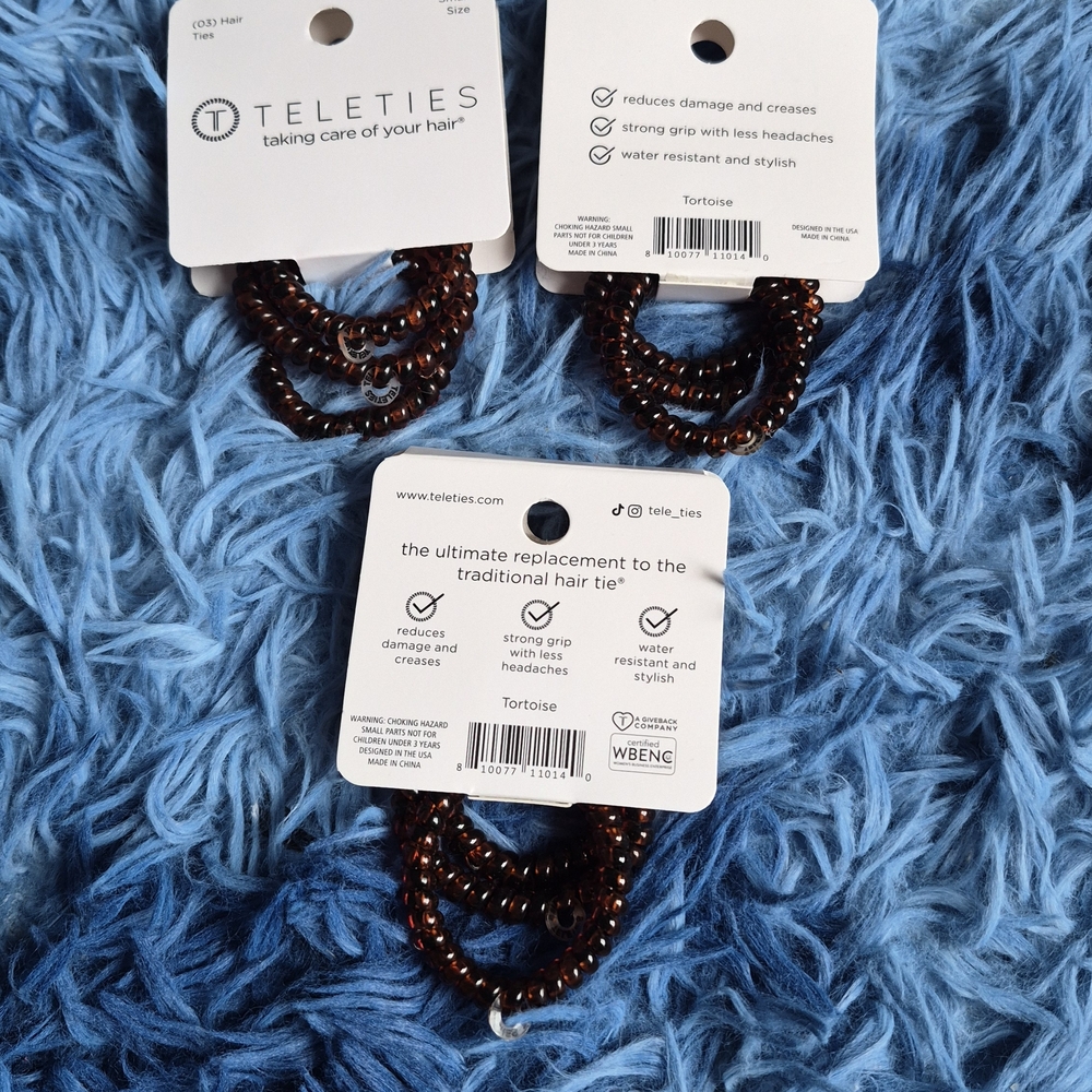 Teleties Tortoise Hair Ties